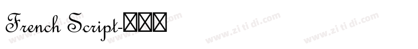 French Script字体转换